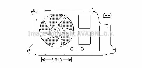 AVA PE7532 Вентилятор радіатора охолодження PE7532: Купити в Україні - Добра ціна на EXIST.UA!