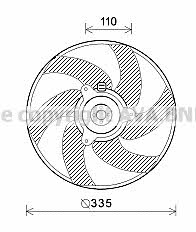 AVA PE7552 Вентилятор радіатора охолодження PE7552: Купити в Україні - Добра ціна на EXIST.UA!
