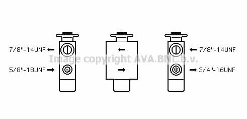 AVA BW1093 Клапан розширювальний кондиціонеру BW1093: Купити в Україні - Добра ціна на EXIST.UA!