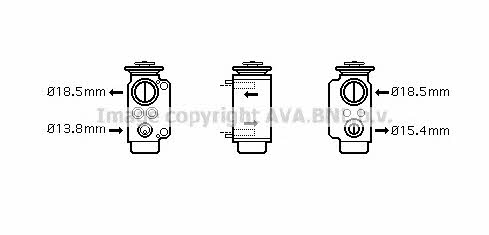 AVA BW1240 Клапан розширювальний кондиціонеру BW1240: Купити в Україні - Добра ціна на EXIST.UA!