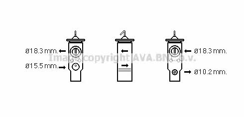 AVA BW1359 Клапан розширювальний кондиціонеру BW1359: Купити в Україні - Добра ціна на EXIST.UA!