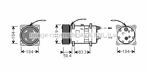 UVAK058 AVA Компресор кондиціонера