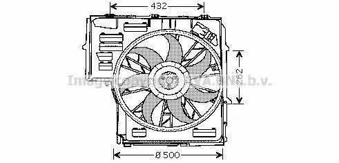 AVA BW7505 Вентилятор радіатора охолодження BW7505: Купити в Україні - Добра ціна на EXIST.UA!