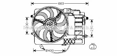 AVA BW7516 Вентилятор радіатора охолодження BW7516: Купити в Україні - Добра ціна на EXIST.UA!