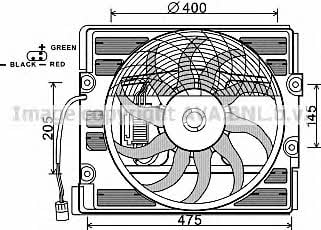 AVA BW7526 Вентилятор радіатора охолодження BW7526: Купити в Україні - Добра ціна на EXIST.UA!