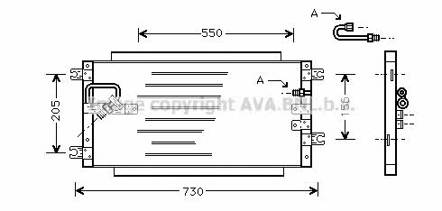 AVA TO5252 Радіатор кондиціонера (Конденсатор) TO5252: Купити в Україні - Добра ціна на EXIST.UA!