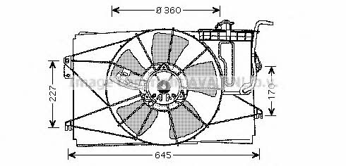 AVA TO7524 Вентилятор радіатора охолодження TO7524: Купити в Україні - Добра ціна на EXIST.UA!
