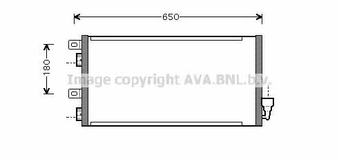 BWA5256 AVA Радиатор кондиционера (Конденсатор)