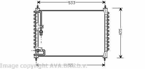 AVA VO5074 Радіатор кондиціонера (Конденсатор) VO5074: Купити в Україні - Добра ціна на EXIST.UA!