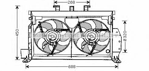 AVA CN7521 Вентилятор радіатора охолодження CN7521: Купити в Україні - Добра ціна на EXIST.UA!