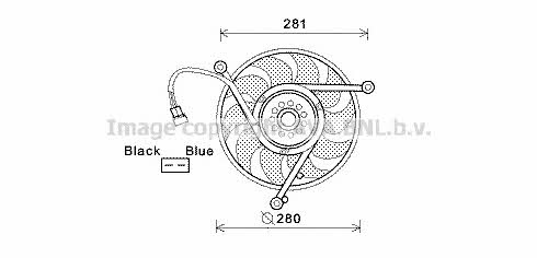 AVA VW7531 Вентилятор радіатора охолодження VW7531: Купити в Україні - Добра ціна на EXIST.UA!