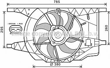 AVA RT7546 Вентилятор радіатора охолодження RT7546: Купити в Україні - Добра ціна на EXIST.UA!