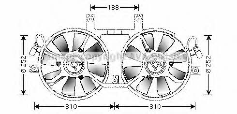 AVA MT7519 Вентилятор радіатора охолодження MT7519: Купити в Україні - Добра ціна на EXIST.UA!