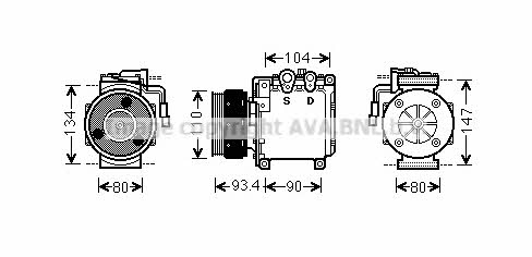 AVA MTK212 Компресор кондиціонера MTK212: Купити в Україні - Добра ціна на EXIST.UA!