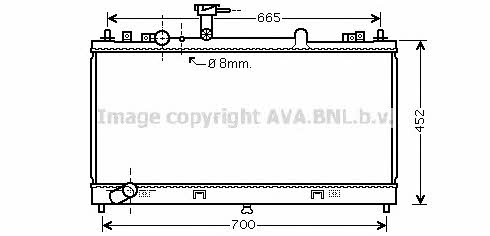 AVA MZ2224 Радіатор охолодження двигуна MZ2224: Купити в Україні - Добра ціна на EXIST.UA!