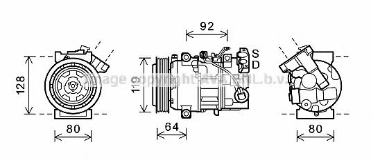 AVA RTK492 Компресор кондиціонера RTK492: Купити в Україні - Добра ціна на EXIST.UA!