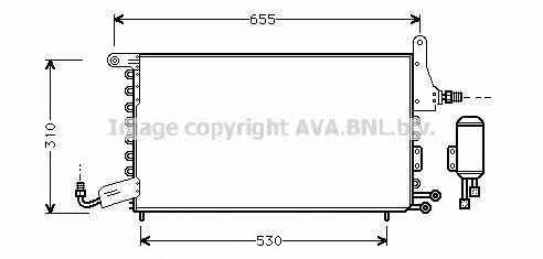 ST5026 AVA Радиатор кондиционера (Конденсатор)