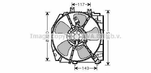 AVA MZ7522 Вентилятор радіатора охолодження MZ7522: Купити в Україні - Добра ціна на EXIST.UA!