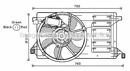 AVA MZ7545 Вентилятор радіатора охолодження MZ7545: Купити в Україні - Добра ціна на EXIST.UA!