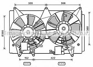 AVA MZ7547 Вентилятор радіатора охолодження MZ7547: Купити в Україні - Добра ціна на EXIST.UA!