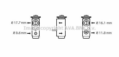 AVA OL1352 Клапан розширювальний кондиціонеру OL1352: Купити в Україні - Добра ціна на EXIST.UA!