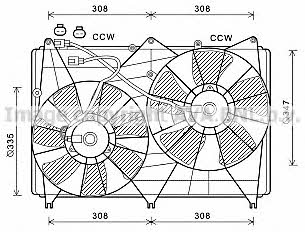 AVA SZ7512 Вентилятор радіатора охолодження SZ7512: Купити в Україні - Добра ціна на EXIST.UA!