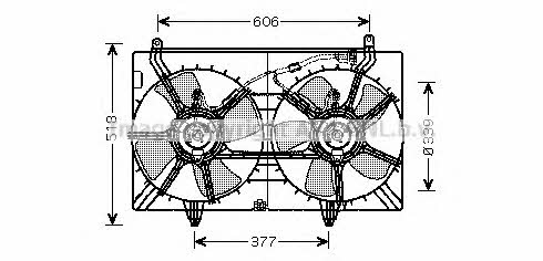 AVA DN7529 Вентилятор радіатора охолодження DN7529: Купити в Україні - Добра ціна на EXIST.UA!