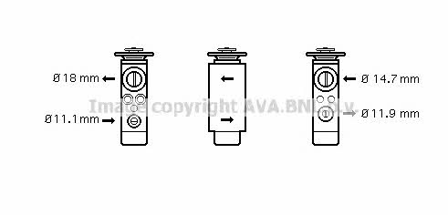 AVA FD1380 Клапан розширювальний кондиціонеру FD1380: Купити в Україні - Добра ціна на EXIST.UA!