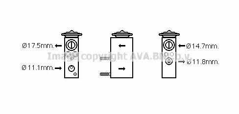 AVA FD1462 Клапан розширювальний кондиціонеру FD1462: Приваблива ціна - Купити в Україні на EXIST.UA!
