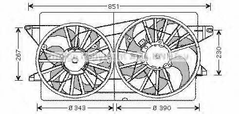 AVA FD7523 Вентилятор радіатора охолодження FD7523: Купити в Україні - Добра ціна на EXIST.UA!