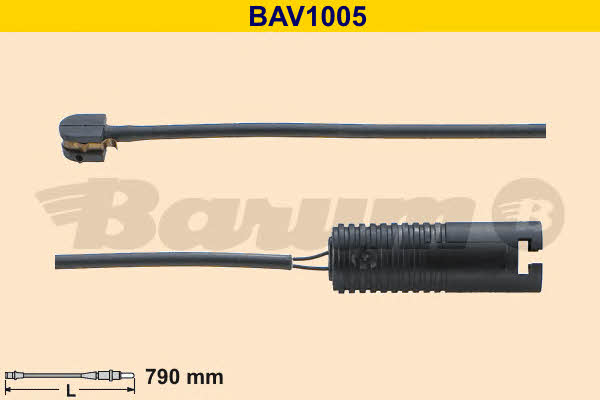 Barum BAV1005 Датчик зносу гальмівних колодок BAV1005: Купити в Україні - Добра ціна на EXIST.UA!
