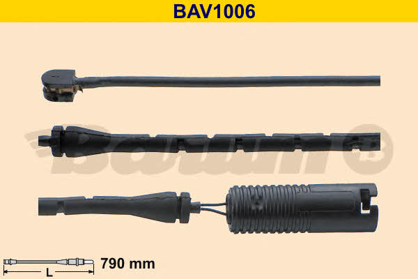 Barum BAV1006 Датчик зносу гальмівних колодок BAV1006: Купити в Україні - Добра ціна на EXIST.UA!