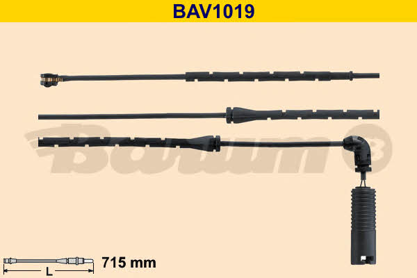 Barum BAV1019 Датчик зносу гальмівних колодок BAV1019: Купити в Україні - Добра ціна на EXIST.UA!