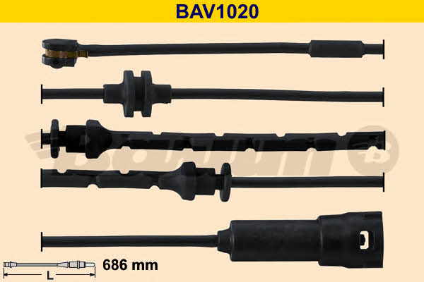 Barum BAV1020 Датчик зносу гальмівних колодок BAV1020: Купити в Україні - Добра ціна на EXIST.UA!