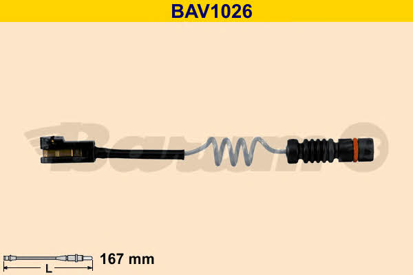 Barum BAV1026 Датчик зносу гальмівних колодок BAV1026: Купити в Україні - Добра ціна на EXIST.UA!