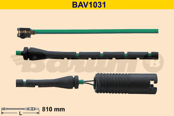 Barum BAV1031 Датчик зносу гальмівних колодок BAV1031: Купити в Україні - Добра ціна на EXIST.UA!