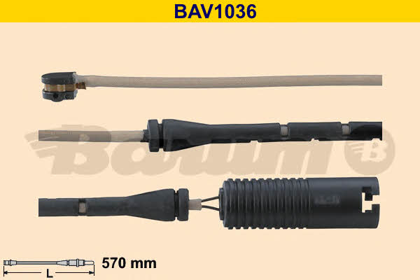 Barum BAV1036 Датчик зносу гальмівних колодок BAV1036: Купити в Україні - Добра ціна на EXIST.UA!