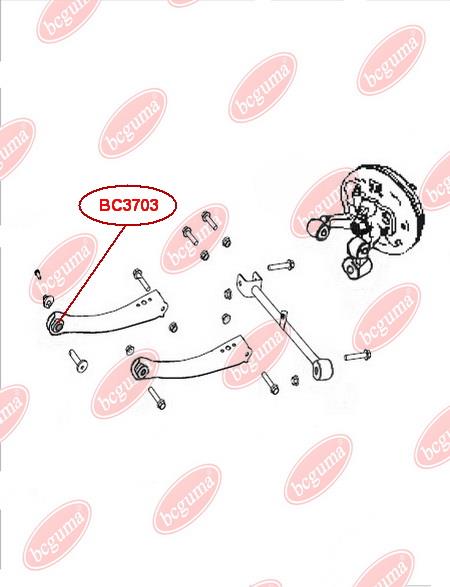 Сайлентблок важеля Bcguma BC3703