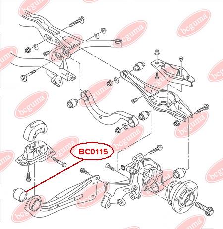 Сайлентблок Bcguma BC0115