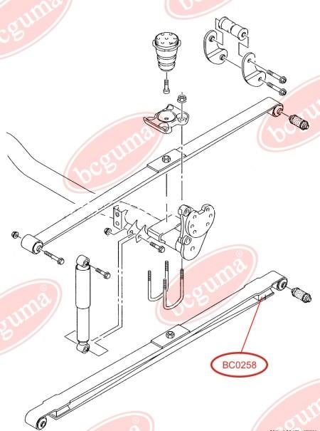 Отбойник рессоры Bcguma BC0258