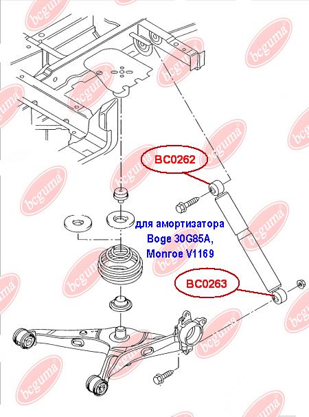 Сайлентблок Bcguma BC0262