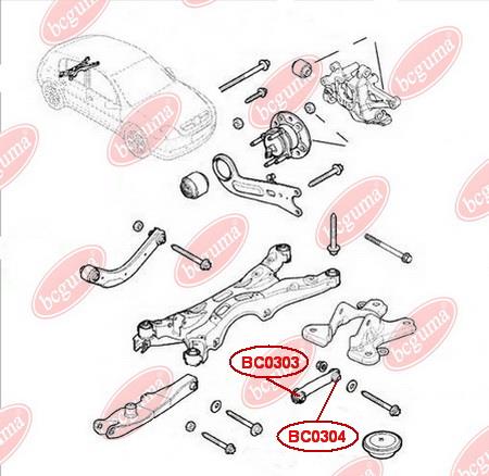Сайлентблок Bcguma BC0304