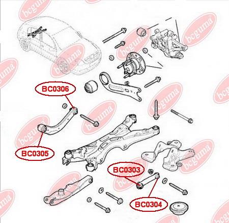Сайлентблок Bcguma BC0306