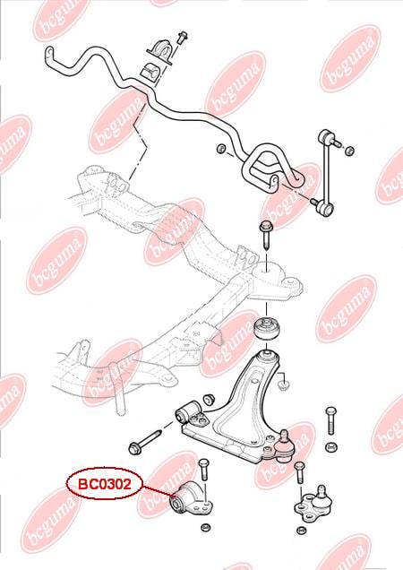 Сайлентблок Bcguma BC0302