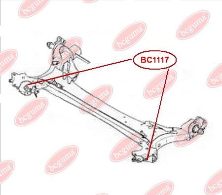 Bcguma BC1117 Сайлентблок BC1117: Отличная цена - Купить в Украине на EXIST.UA! BC1117 Bcguma Сайлентблок