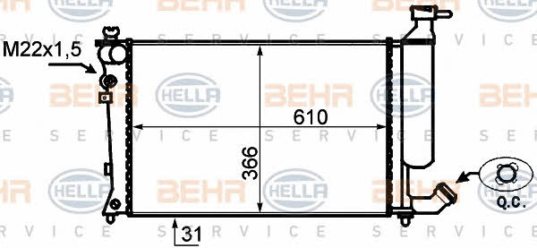 Купити Behr-Hella 8MK 376 717-171 за низькою ціною в Україні!