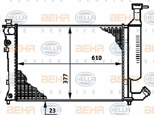 Радиатор охлаждения двигателя Behr-Hella 8MK 376 719-511