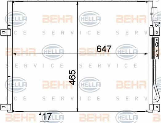 Behr-Hella 8FC 351 309-111 Радіатор кондиціонера (Конденсатор) 8FC351309111: Купити в Україні - Добра ціна на EXIST.UA!