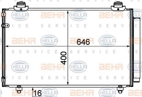 Behr-Hella 8FC 351 310-131 Радіатор кондиціонера (Конденсатор) 8FC351310131: Купити в Україні - Добра ціна на EXIST.UA!
