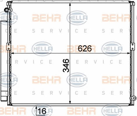 Behr-Hella 8FC 351 310-161 Радіатор кондиціонера (Конденсатор) 8FC351310161: Купити в Україні - Добра ціна на EXIST.UA!